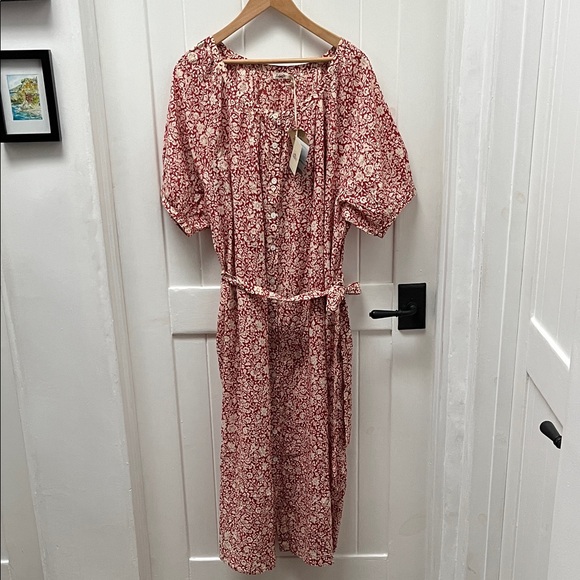 NWT Faherty Carmel Dress-Spice Sunrise Floral - Picture 3 of 9